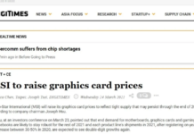 Digitimes：微星顯卡為預防供應短缺將提高顯卡價格